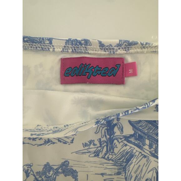 Edikted Delft Print blue and white two-piece set size M mint condition - Picture 10 of 13